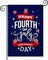 July 4th Garden Flag, Patriotic Memorial Independence Day Flag, Double Sided Yard Flag 12x18 Inch for Home Decor Outdoor Decorations (July4th-04)